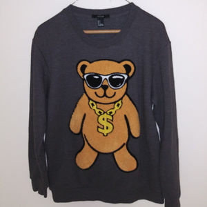 Forever 21 Teddy Bear Printed Sweatshirt
